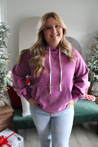 Sugar Plum Mineral Hoodie • Purple - PLUS