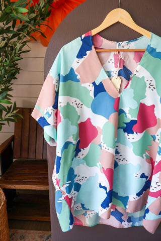 Summer Sale 48 • Multicolor Dolman Top | PLUS – FINAL SALE