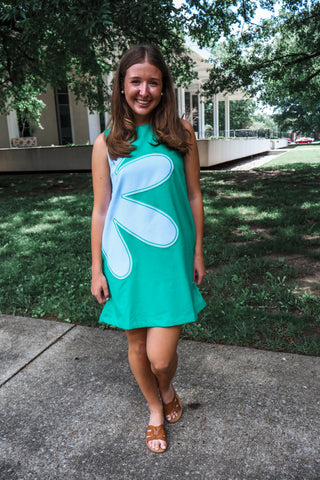 Petal Power Shift Dress • Green