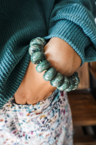 Marbled Beauty Bracelet • Jade