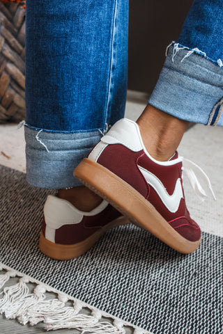 Kick Off Modern Sneaker • Wine