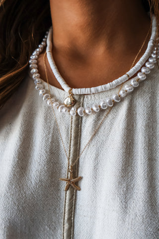 Coastal Scene Layered Necklace • Gold