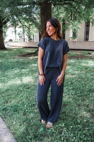 Daily Downtime Pant Set • Washed Black