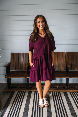 Lovely Moments Ruffle Mini • Plum