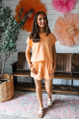 Make A Splash Short Set • Orange Sherbet