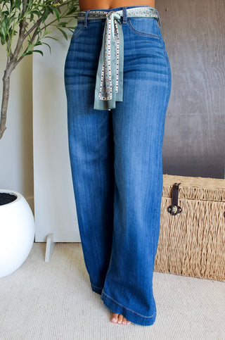 Polished Print Narrow Scarf • Sage Multi