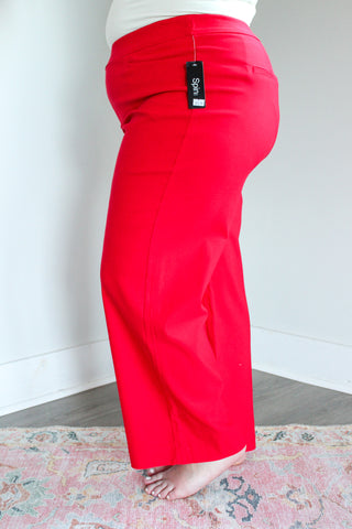 Signature Style Dress Pant • Red - PLUS