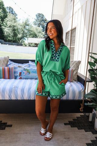 Paradise Cove Short Set • Green