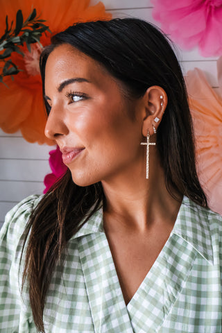 Crossing Paths Dangle Earrings • Gold