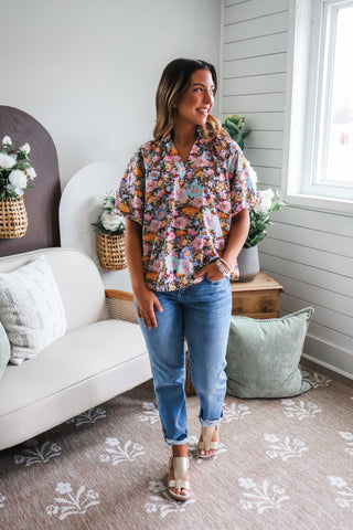 Natural Charm • Brown Floral