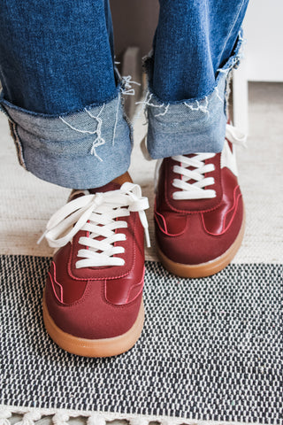 Kick Off Modern Sneaker • Wine