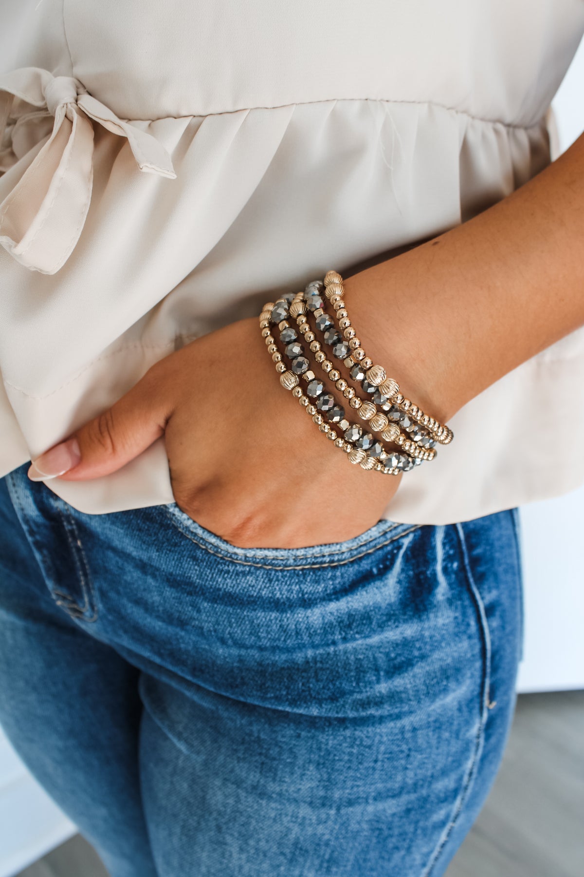 Tell Your Story Bracelet • Grey Sparkle