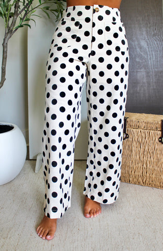 Perfect Spot Woven Pants • Black Dot