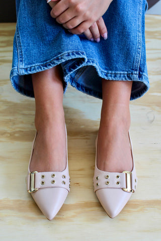 Polished Look Pointed Flat • Blush FINAL SALE