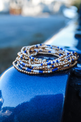 Big Blue Cheer Bracelet • Gold