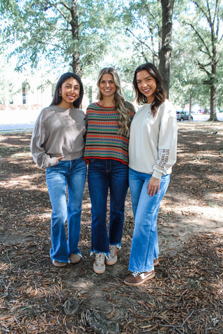 Set Your Mind On Things Above Scuba Graphic Sweatshirt • Oatmeal