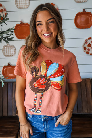 Gobble & Gather Graphic Tee • Dusty Peach