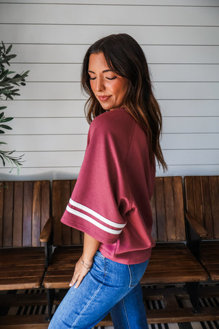 Sideline Stripes • Mauve