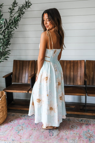 Dreamy Darling Floral Midi • Pastel Mint
