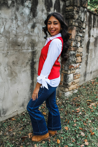 Very Special Christmas Sweater Vest • Red