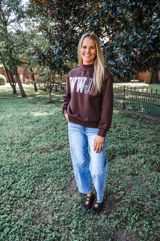 What Would Jesus Do Pullover • Dark Chocolate