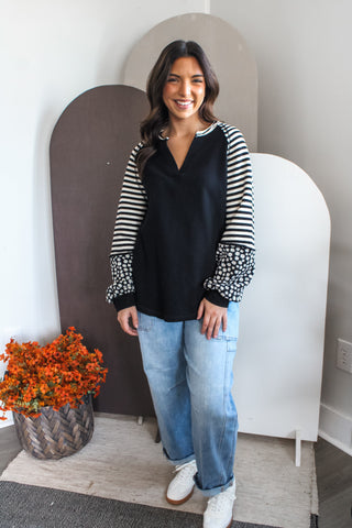 Fall Sweet Fall • Black Stripe - FINAL SALE