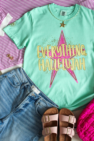 Everything Hallelujah Graphic Tee • Mint