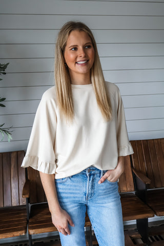 Stylish Ruffle Staple • Cream