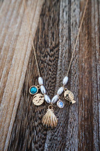 Turn The Tides Charm Necklace • Gold