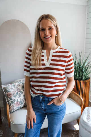 A Casual Classic • Cinnamon Stripe