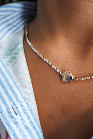 Seaside Charm Bead Necklace • Gold Mix