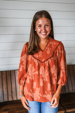 Rustic Blooms • Rust