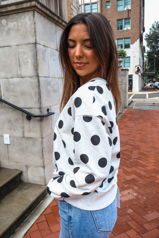 Seeing Spots Pullover • Heather Grey