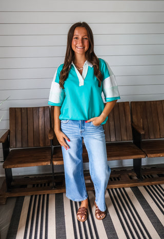 Eye-catching Essential Colorblock • Green