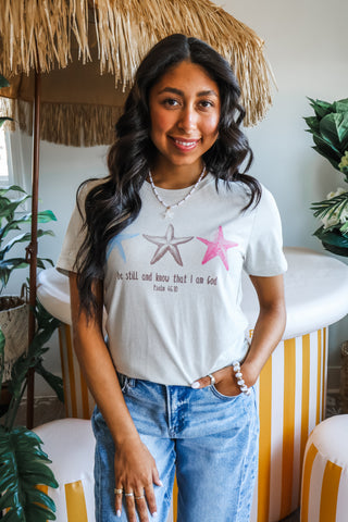 Be Still And Know Graphic Tee • Taupe