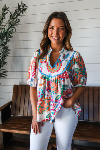 Bold In Bloom • Blue Multi