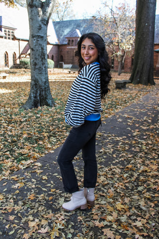 Fun & Festive Stripes • Black/Blue