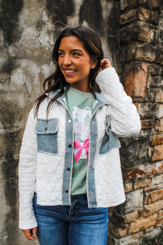 Dreaming Of A White Christmas Shacket