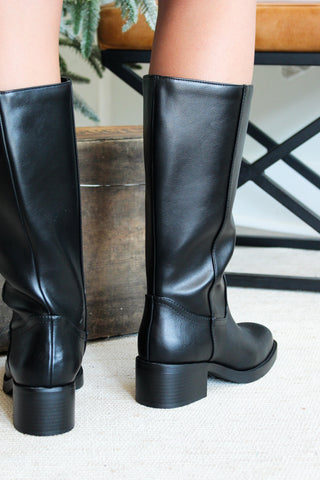 Darcy Tall Riding Boot • Black
