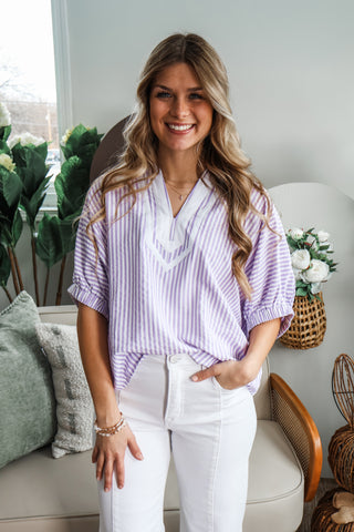 Ray Of Sunshine • Lavender Stripes