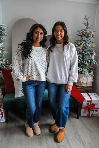 Oh What Fun Teddy Pullover • Ash Grey