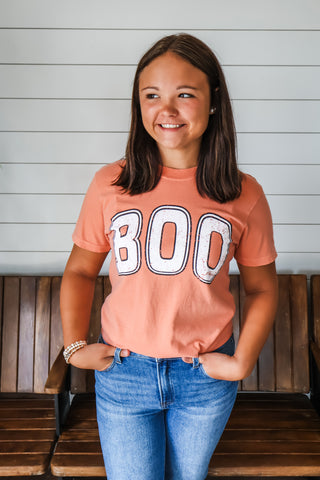 Boo University Graphic Tee • Dusty Peach