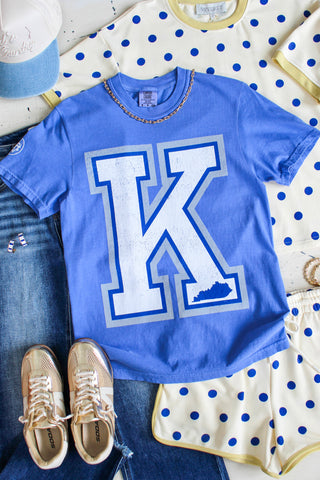K Is For Kentucky Graphic Tee • Blue