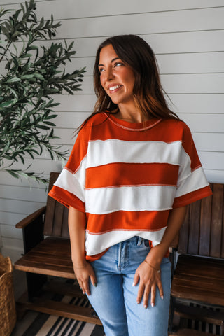 Post It Stripes • Pumpkin