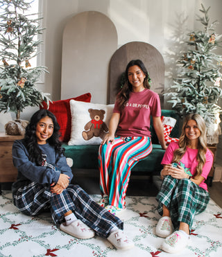 Fireside Flannel Pants • Navy Plaid