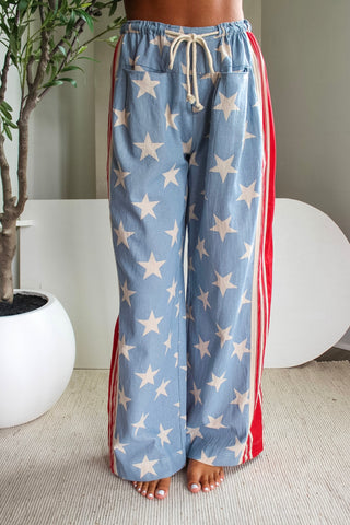Stars & Stripes Wide Leg Pants