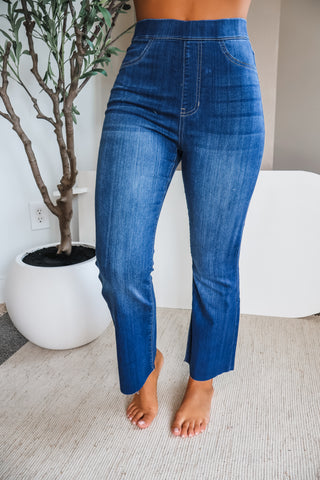 Ariel Pull On Bootcut • Dark Wash