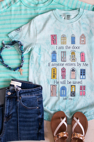 I Am The Door Graphic Tee • Sea Glass
