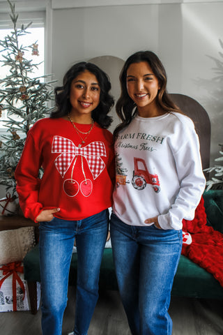 Cherry Picking Christmas • Red - FINAL SALE