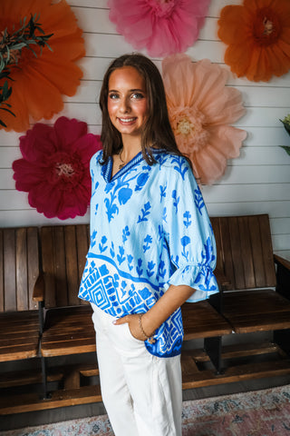 Lakeside Blooms • Blue